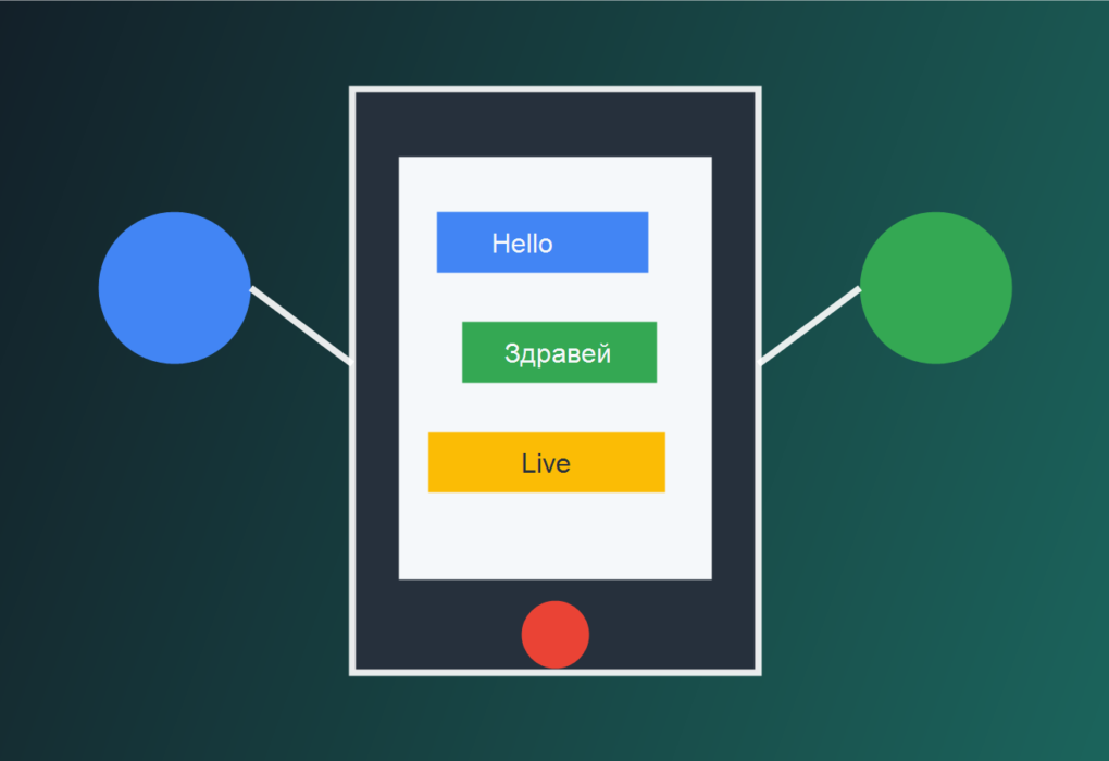 Смартфон с AI превод на живо като илюстрация за Gemini Live Translate и Android 17