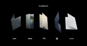 Петте официални модела Googlebook от Acer, ASUS, Dell, HP и Lenovo.