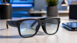Snap Specs AR очила върху технологично бюро