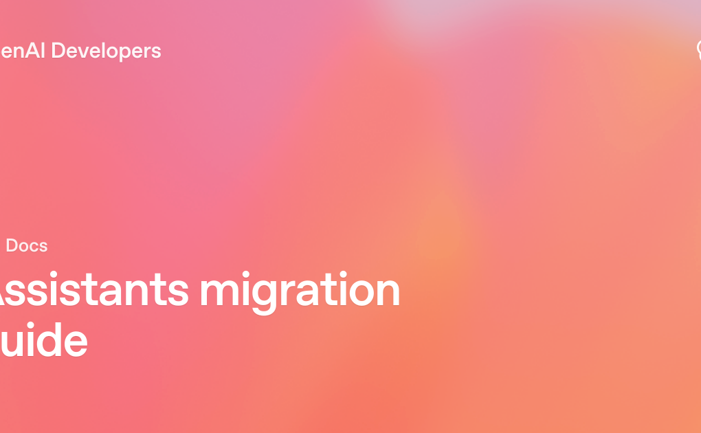 OpenAI Assistants API migration guide към Responses API